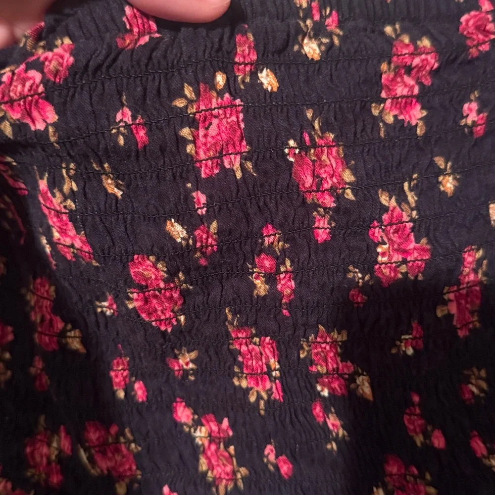 NWOT old navy girls xl floral red rose long sleeve dress